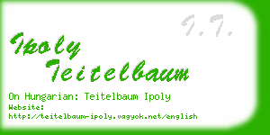 ipoly teitelbaum business card